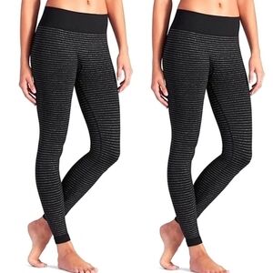 Athleta Shimmer Stripe Leggings NWOT